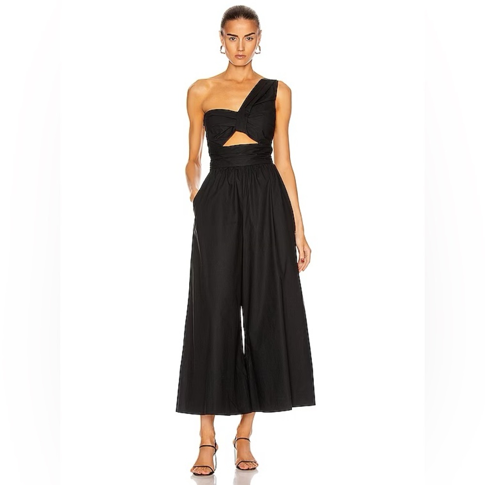 A.L.C. Athelia One Shoulder Jumpsuit ALC Black, 4